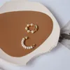 Kolczyki stadnorskie S925 dla kobiet naśladowanie perły magnetytu bez przebitych uszy kość kość ucha Brioncos drobna biżuteria