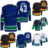 zszyte koszulki hokejowe Pavel Brock Jt odwrotna Hughes Elias Boeser Horvat Pettersson Oliver Ekmanlarsson Quinn Bure Ice Hockey Custom Jersey