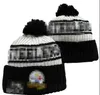 Pittsburgh''Seelener''beanis Bobble Hats Baseball Ball Caps 2023-24 Projektant mody Bucket Hat Chunky Knit Faux PO Beanie świąteczny kapelusz A12