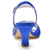 Dress Shoes Minishion Sandals For Women Wedding Ruched Slingback Low Heel Prom Evening JY113