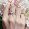 Classique OT Diamond Ring Femmes Designer Bague de fiançailles de haute qualité 925 Sliver Bijoux de luxe Lady Noël Valentine cadeau avec boîte