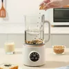 1 machine à lait de soja, 50,72 oz/1500 ml, presse-agrumes, lait de soja, pâte de riz et machine à jus, milkshake, soupe, filtre gratuit, nettoyage automatique, isolation, machine à lait de noix