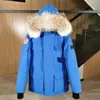 Hbur Down Parka Piumino d'oca con lo stesso design della spedizione canadese 08 Pelliccia di lupo extra spessa da uomo e da donna di media lunghezza 4660 m