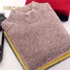 Мужские свитера, мужские кашемировые свитера 100, повседневные зимние вязаные теплые пуловеры с полуводолазкой, верхняя одежда, мужские пуловеры 231201