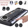 Tastaturen Klavier 61 Tasten Kinder elektronische Tastatur mit Mikrofon Musikinstrument USB digitale elektrische Orgel Geschenke Spielzeug für Kinder 231201