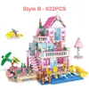 Christmas Toy Supplies Friends City House Summer Holiday Seaside Villa Apartment Moc Building Blocks Sets Figures DIY Toys for Kid Girls Christmas Gift 231129