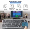 Keyboards BOW 2 4G Wireless Keyboard Backlit Bluetooth with Touchpad Rechargeable for Smart TV Phone Ipad PC 231130