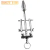 New Chaste Bird Stainless Steel Male Stretching Multifunctional Chastity Belt with Anal Plug Penis Ring Testicular Scrotum Lock A129