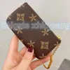 محفظة عملة رئيسية للسيدات M62650 MENS Wallet Black Flower Poke حامل بطاقة المفاتيح المصممة المصممة المصممة المصممة الفاخرة الصغيرة Zippy محافظ Cardes Carderse.