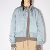 Womek Trench Coats vii 2023 marka h zima żeńska odzież vintage krótka satynowa koszulka baseballowa bawełniane ubrania