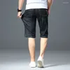 Mannen Shorts Big Size 40 42 44 46 Mannen Denim 2023 Zomer Mode Business Elastische Slanke Korte Voor Jeans mannelijke Merk Kleding