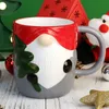 Water Bottles 350ML11oz Christmas product gift pack Santa ClausSnowman Ceramics Mugs coffee mug Milk Tea office Cups Drinkware 231130