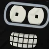 T-Shirts pour hommes Bender's Face F-Futurama T-Shirts drôles à manches courtes T-Shirts à col rond pur coton imprimé hauts