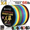 Braid Line Sougayilang Braided Line 4X 100~1000m Japanese Fishing Line Drag 18~66LB Multifilament PE Line for Saltwater Sea Fishing 231201