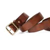 Ceintures MEDYLA hommes de haute qualité en cuir véritable ceinture de luxe concepteur ceintures hommes cuivre boucle sangle mâle jean pour homme Cowboy MD21403 231201