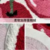Carpets Cherry Shape Rug Tufting Carpet Door Mat Soft Thick Fluffy Tuftted Bathroom Absorbent Rug Toilet Kitchen Entrance Floor Mat Foot 231130