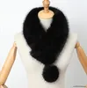 Scarves 2023 Fake Fur Collar Scarf Super Fluffy Thick Luxury Purple Casual Wraps Men Children Winter Clothing Accessories