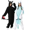 Damen Nachtwäsche Kigurumi Onesie Cartoon Tothless Pyjamas für Erwachsene Frauen Männer Tier Pyjamas Homewear Halloween Cosplay Party Kostüm 231130