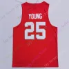 2020 NOWOŚĆ NCAA OHIO State Buckeyes Jerseys 25 Kyle Young College Basketball koszulka Red Grey Size Młodzieżowe haft dla dorosłych