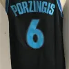 Basketball NCAA 77 College Luka Doncic Jersey 6 Kristaps Porzingis Niebieski biały czarny hurtowo męski retro vintage Dirk 41 Nowitzki koszykówka