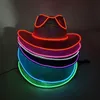 Gierig Rand Hoeden Collectie Parelmoer Cowboyhoed Dance Party Versieren Gloeiende Cowgirl Cap Voor Neon Nachtclub 231201