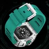 Orologi da polso BRUBOSES Orologio meccanico da uomo Tonneau impermeabile Quadrante luminoso Automatico Luxury Fashion Style Garanzia ufficiale 2 anni