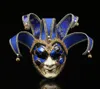 Fashion Crack Party Masks Personlighet Bell Masquerad Mask Lace Edge Bauta Mask Novely Curly Leaf Jester Masks For Easter8062969