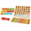 Nauka zabawek Montessori drewniana dla dzieci łowić grę dla dzieci interakcje zabawki Zestaw Fish Educational Math 231201