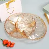 Plates Stylish Round Snack Dish Dustproof Serving Tray With Lid 6 Compartment Plastic Divided For Dried Fruits