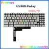 Tastaturen Original Laptop US RGB Perkey Hintergrundbeleuchtung Tastatur für MSI Stealth 17 Studio MS-17PX V203122PK1 V203122QK1 231130