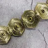 Belts Gold rhinestone waist chain for ladies wedding party custom women's metal belt aristocrat exclusive 231201