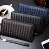 Borsa da sera da uomo Portafoglio in pelle di mucca Uomo Tessuto Designer Nero Grande per pochette con cerniera Porta carte di credito 2207282384