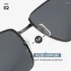 Солнцезащитные очки nywooh прямоугольник для мужчин сверхлегкий дизайн металлический солнце