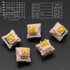 Toetsenborden Outemu Silent Lemon Peach-schakelaar voor mechanisch toetsenbord 3-pins lineair tactiel 40g 50g RGB SMD Mechanisch toetsenbord Gaming MX-schakelaars 231130