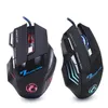 Teclado Mouse Combos Ergonômico Wired Gaming LED 5500 DPI USB Computer Gamer RGB Mice X7 Silent Mause com cabo de luz de fundo para PC Laptop 231130