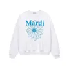 Hoodies Sweatshirts Mardi Trendy Autumn New Daisy Letter Print Pullover Long Sleeved Loose Fitting Men And Women's Round Neck Hoodie Trend