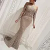 Casual Dresses Sexy Sequin Formal Party Long Dress Women Elegant Luxury Sleeve Tulle Floor Length Evening Maxi