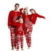 Dopasowanie rodzinnych stroje zimowe pary mody świąteczne piżamę Zestaw matki dzieci ubrania
