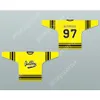 Niestandardowe notoryczne B.I.G. 97 Bad Boy Yellow Hockey Jersey New Top Sched S-M-L-XL-XXL-3XL-4XL-5XL-6XL