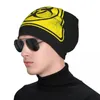 Berets Símbolo Skullies Beanies Caps Biohazard Triângulo Chapéu Fino Outono Primavera Bonnet Chapéus Homens Mulheres Hip Hop Ski Cap