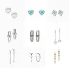 S925 Sterling Silver Hardwear Series classic clasp earrings simple temperament anti allergy versatile Earrings AA220315298z