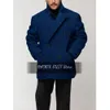 Men Blends Coat for Men Jackets Fashion Double Breasted Suits Suit Male Clothing Herringbone Pattern Casual Man Blazers 231202