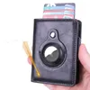 Real Leather Rfid Blocking Card Holder Men Wallets Money Bag 2022 Small Slim Mini For Airtag Air tag J220809