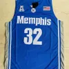 Nikivip Memphis Tigers # 32 James Wiseman College Basketball Jersey All Ed Noir Bleu Gris Haute Qualité Drop Jerseys S-2XL