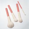 Pinceaux de maquillage ensemble de cheveux doux moelleux avec sac de rangement brosse ombre à paupières fibre de chèvre Kit cosmétique femmes