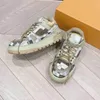 NOWOŚĆ BUTÓW DYSKRYWNYCH Trener MAXI Sneaker Designer Shoelace Pulche Pulchne Buty Kobiety Mężczyźni Sneakery Wergilii Najwyższa jakość skórzana platforma Rozmiar 35-45 07