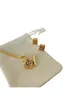 Collana cava classica Ciondolo esclusivo Set professionale Gioielli coordinati Accessori classici di lusso in oro 18 carati