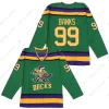 The Mighty Ducks Jersey 96 Charlie Conway 33 Greg Goldberg 99 Adam Banks 66 Gordon Bombay 44 Fulton Reed 21 Dean Portman Movie Hockey JE