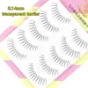 False Eyelashes Dream Deer 5 Pairs False Eyelashes A Type Eyelashes Upgraded Lash V-shaped 0.14mm Transparent Stem Soft Natural Eye Lashes Mink 231201