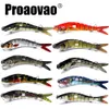 Appâts Leurres Proaovao 7-19g Swimbait Pike Wobblers Crankbait Leurre de pêche Multi-articulés Segment d'appât dur Multi-articulés Leurres artificiels 231201